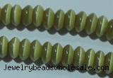 CCT234 15 inches 3*6mm rondelle cats eye beads wholesale