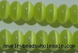 CCT276 15 inches 5*8mm rondelle cats eye beads wholesale