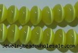 CCT277 15 inches 5*8mm rondelle cats eye beads wholesale