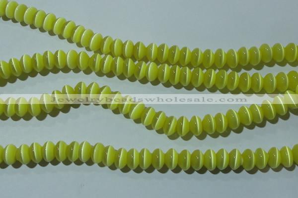 CCT277 15 inches 5*8mm rondelle cats eye beads wholesale