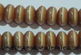 CCT280 15 inches 5*8mm rondelle cats eye beads wholesale