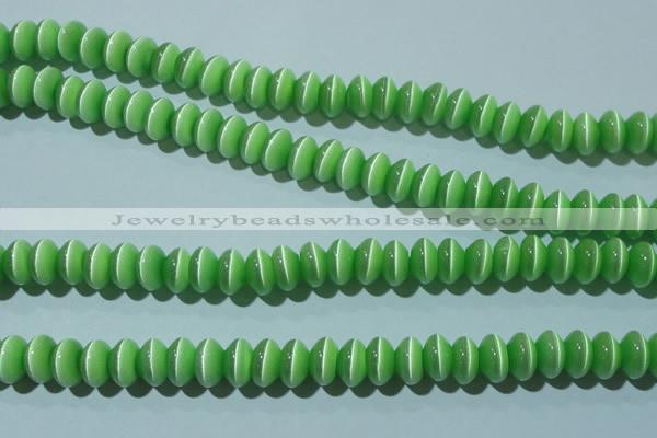 CCT289 15 inches 5*8mm rondelle cats eye beads wholesale