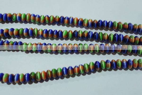 CCT291 15 inches 5*8mm rondelle cats eye beads wholesale