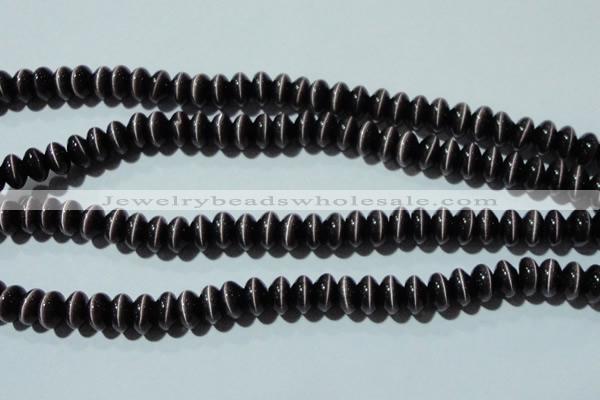 CCT296 15 inches 5*8mm rondelle cats eye beads wholesale