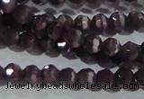 CCT313 15 inches 4mm faceted round cats eye beads wholesale