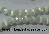 CCT341 15 inches 5mm faceted round cats eye beads wholesale