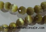 CCT358 15 inches 6mm faceted round cats eye beads wholesale