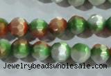 CCT365 15 inches 6mm faceted round cats eye beads wholesale