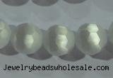 CCT390 15 inches 10mm faceted round cats eye beads wholesale