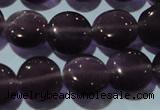 CCT491 15 inches 8mm flat round cats eye beads wholesale