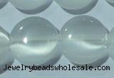 CCT540 15 inches 12mm flat round cats eye beads wholesale