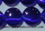 CCT551 15 inches 12mm flat round cats eye beads wholesale