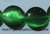 CCT576 15 inches 14mm flat round cats eye beads wholesale