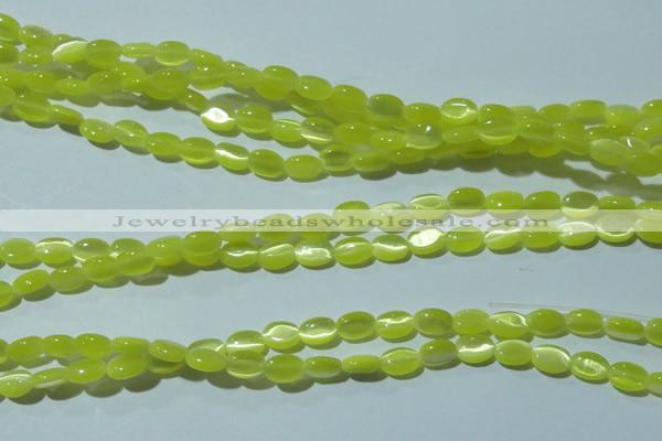 CCT607 15 inches 4*6mm oval cats eye beads wholesale