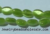 CCT608 15 inches 4*6mm oval cats eye beads wholesale