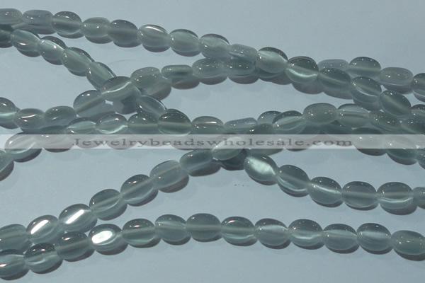 CCT631 15 inches 6*8mm oval cats eye beads wholesale