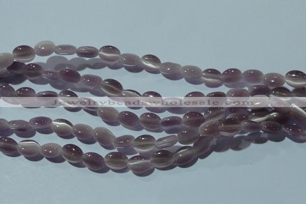 CCT641 15 inches 6*8mm oval cats eye beads wholesale