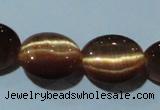 CCT674 15 inches 8*10mm oval cats eye beads wholesale