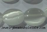 CCT690 15 inches 10*12mm oval cats eye beads wholesale