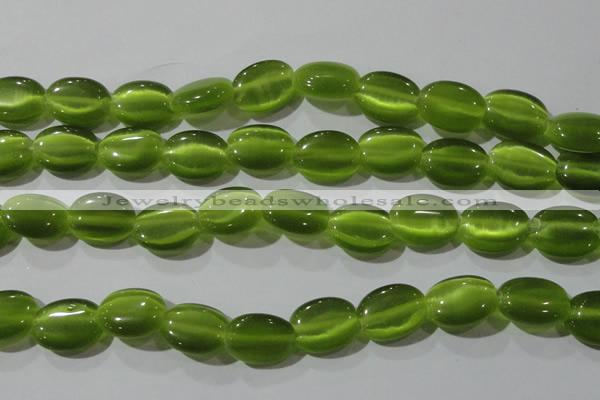 CCT703 15 inches 10*12mm oval cats eye beads wholesale