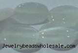 CCT720 15 inches 10*14mm oval cats eye beads wholesale