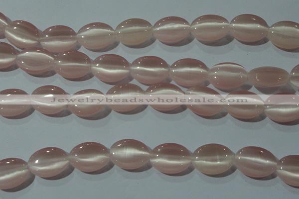 CCT724 15 inches 10*14mm oval cats eye beads wholesale