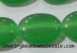 CCT728 15 inches 10*14mm oval cats eye beads wholesale