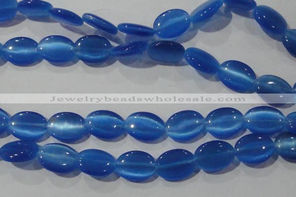 CCT753 15 inches 11*15mm oval cats eye beads wholesale