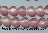 CCT962 15 inches 10*10mm faceted heart cats eye beads wholesale