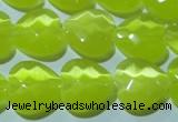 CCT985 15 inches 16*16mm faceted heart cats eye beads wholesale