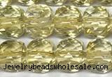 CCU1050 15 inches 8mm faceted cube citrine beads