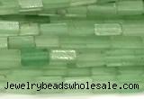 CCU1087 15 inches 2*4mm cuboid green aventurine jade beads