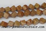 CCU110 15.5 inches 6*6mm cube grain stone beads wholesale