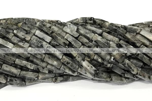 CCU1164 15 inches 4*13mm cuboid black labradorite beads