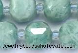 CCU1290 15 inches 9mm - 10mm faceted cube amazonite beads