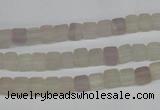 CCU22 15.5 inches 5*5mm cube rainbow fluorite beads wholesale