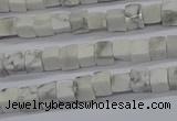 CCU302 15.5 inches 4*4mm cube white howlite beads wholesale