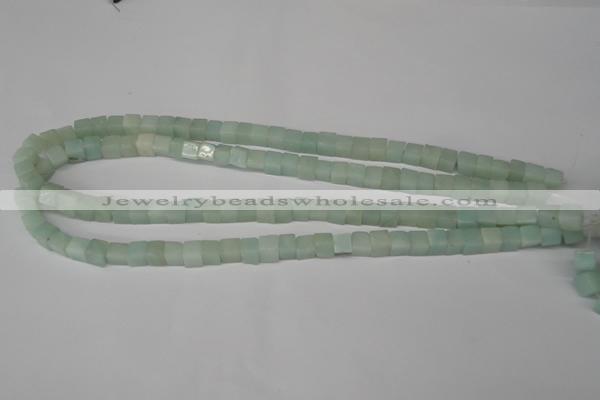 CCU40 15.5 inches 6*6mm cube amazonite beads wholesale