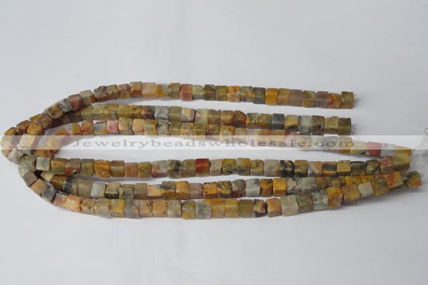 CCU42 15.5 inches 6*6mm cube agate gemstone beads wholesale