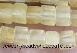 CCU450 15.5 inches 4*4mm cube yellow aventurine beads wholesale