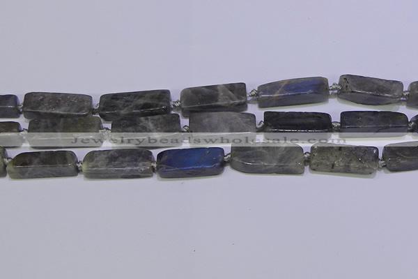 CCU619 15.5 inches 8*20mm - 10*30mm cuboid labradorite beads