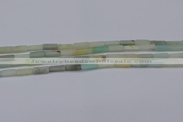 CCU715 15.5 inches 4*13mm cuboid amazonite beads wholesale