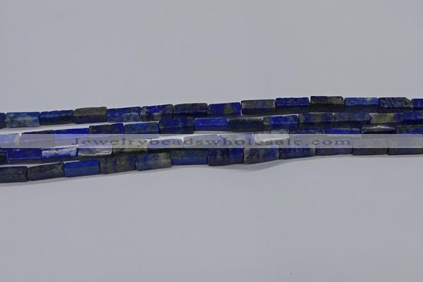 CCU721 15.5 inches 4*13mm cuboid lapis lazuli beads wholesale