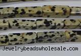 CCU739 15.5 inches 4*13mm cuboid dalmatian jasper beads wholesale