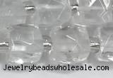 CCU750 15 inches 8*8mm faceted cube white crystal beads