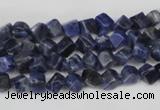 CCU90 15.5 inches 4*4mm cube sodalite gemstone beads wholesale