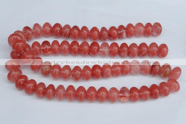 CCY151 15.5 inches 13*18mm rondelle cherry quartz beads wholesale