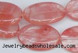 CCY159 15.5 inches 20*30mm oval cherry quartz beads wholesale