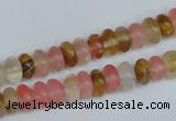 CCY201 15.5 inches 5*8mm rondelle volcano cherry quartz beads