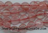 CCY61 15.5 inches 10mm flat round cherry quartz beads wholesale